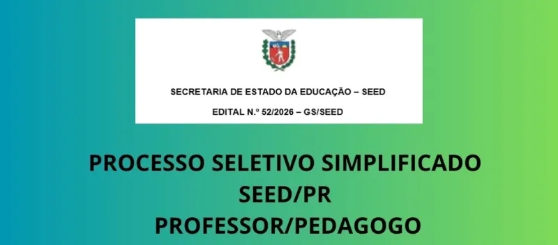 APOSTILA EM PDF PARA O PSS SEED-PR (2026) UFPR (PROFESSOR E PEDAGOGO)